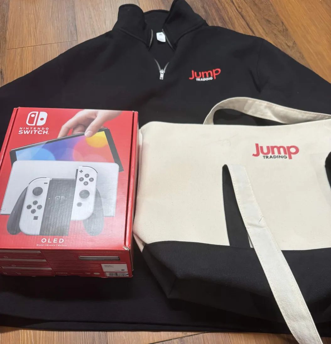 Jump Trading prize and event items